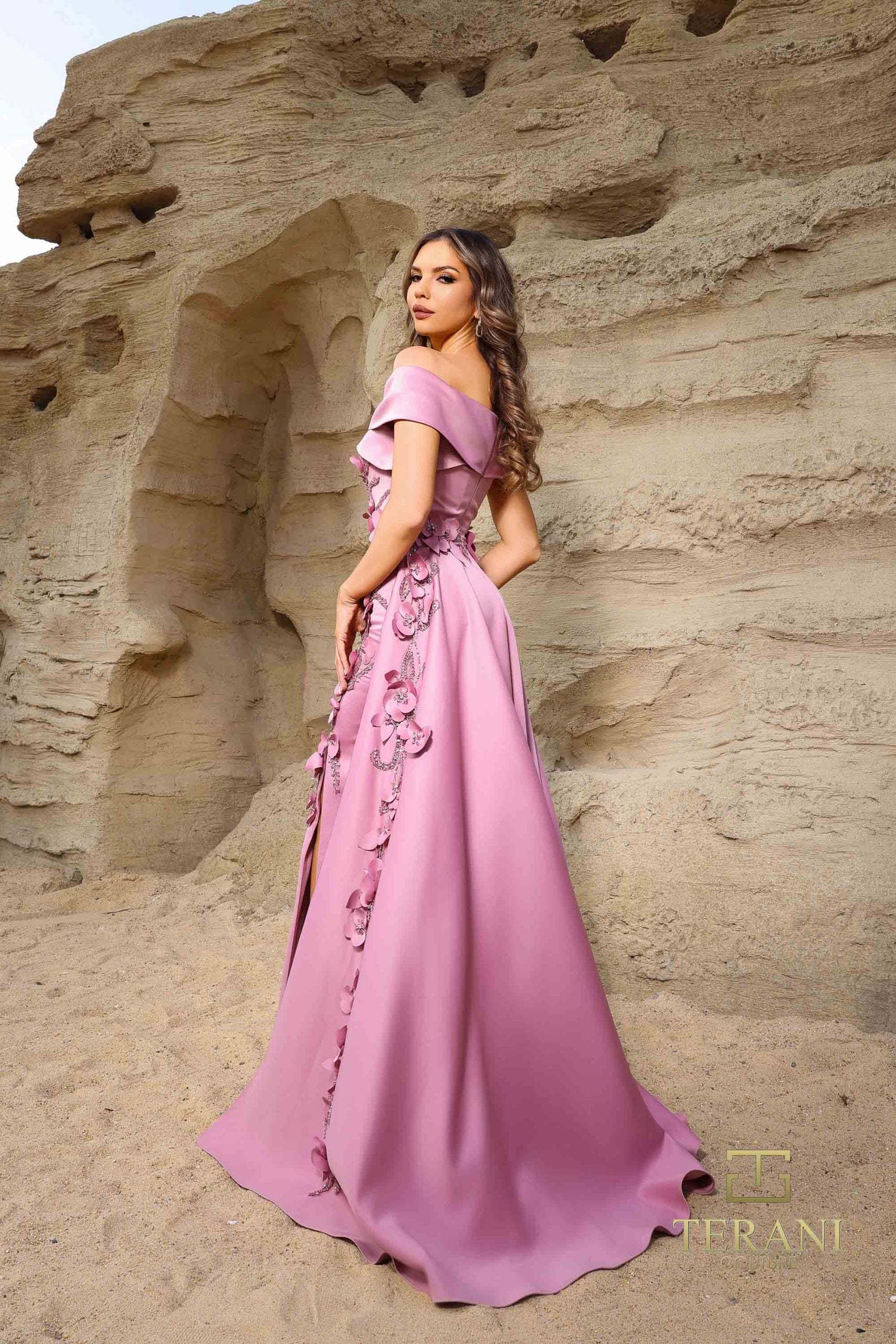 252M5317 – A-line Long MOB Dress
