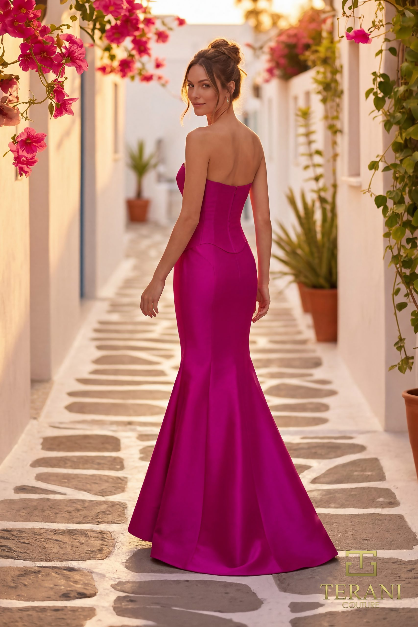 Sweetheart Mikado Sheath Gown