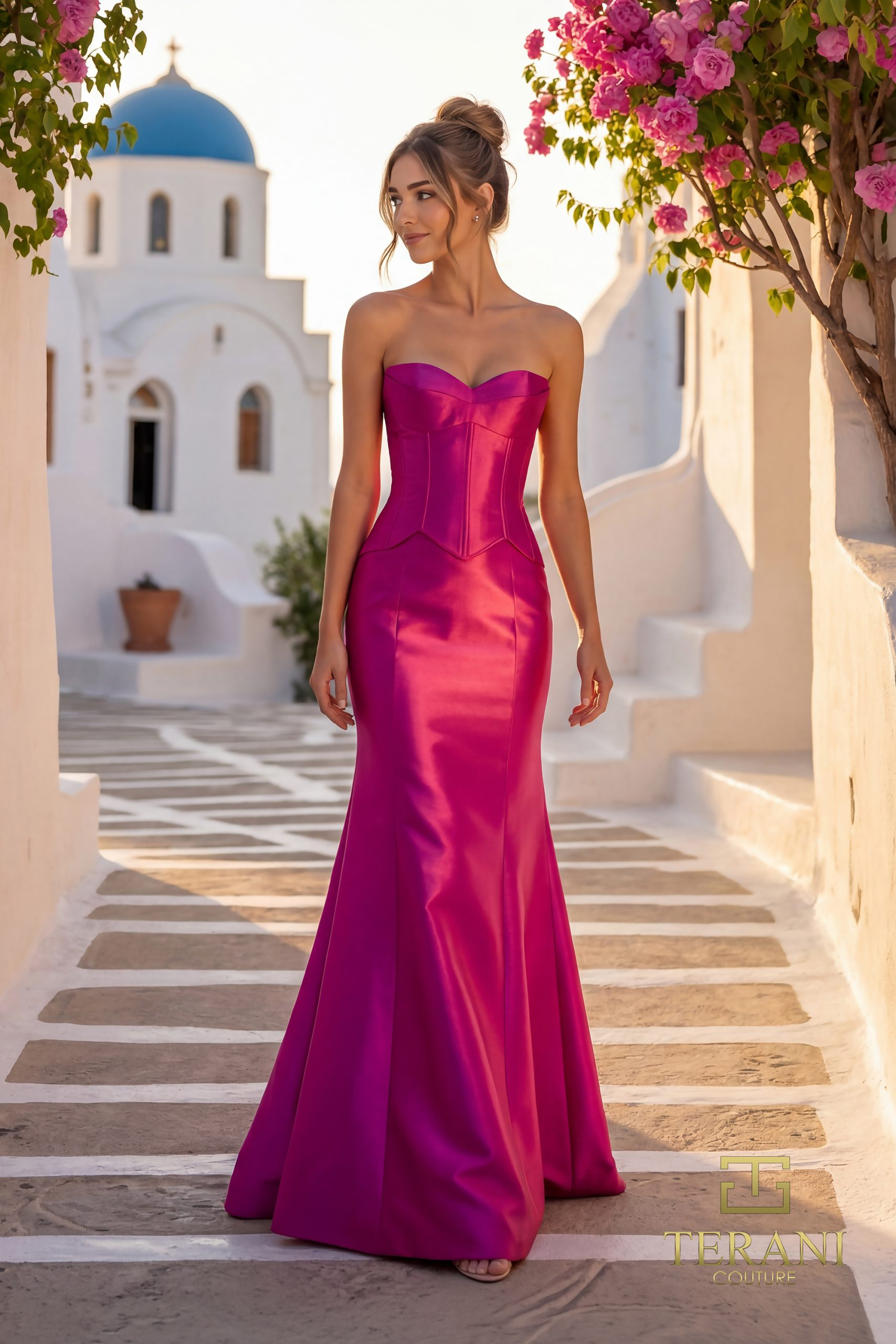 Sweetheart Mikado Sheath Gown