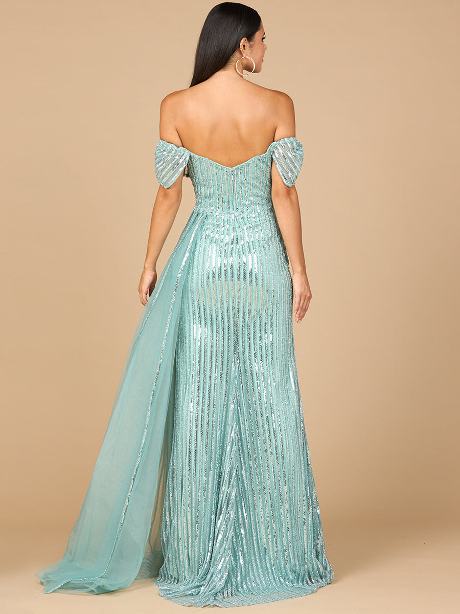 Off Shoulder Fitted Gown