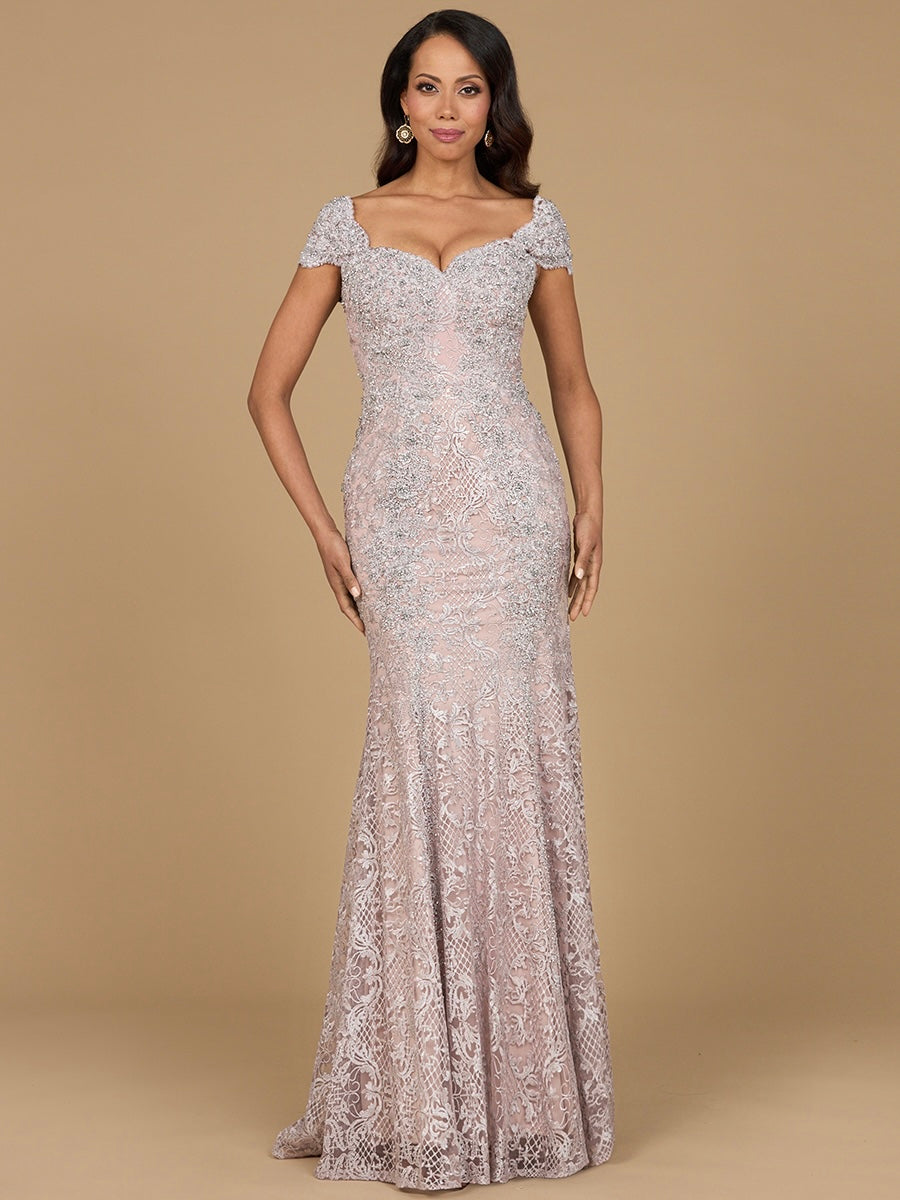 Fitted Lace Mermaid Gown