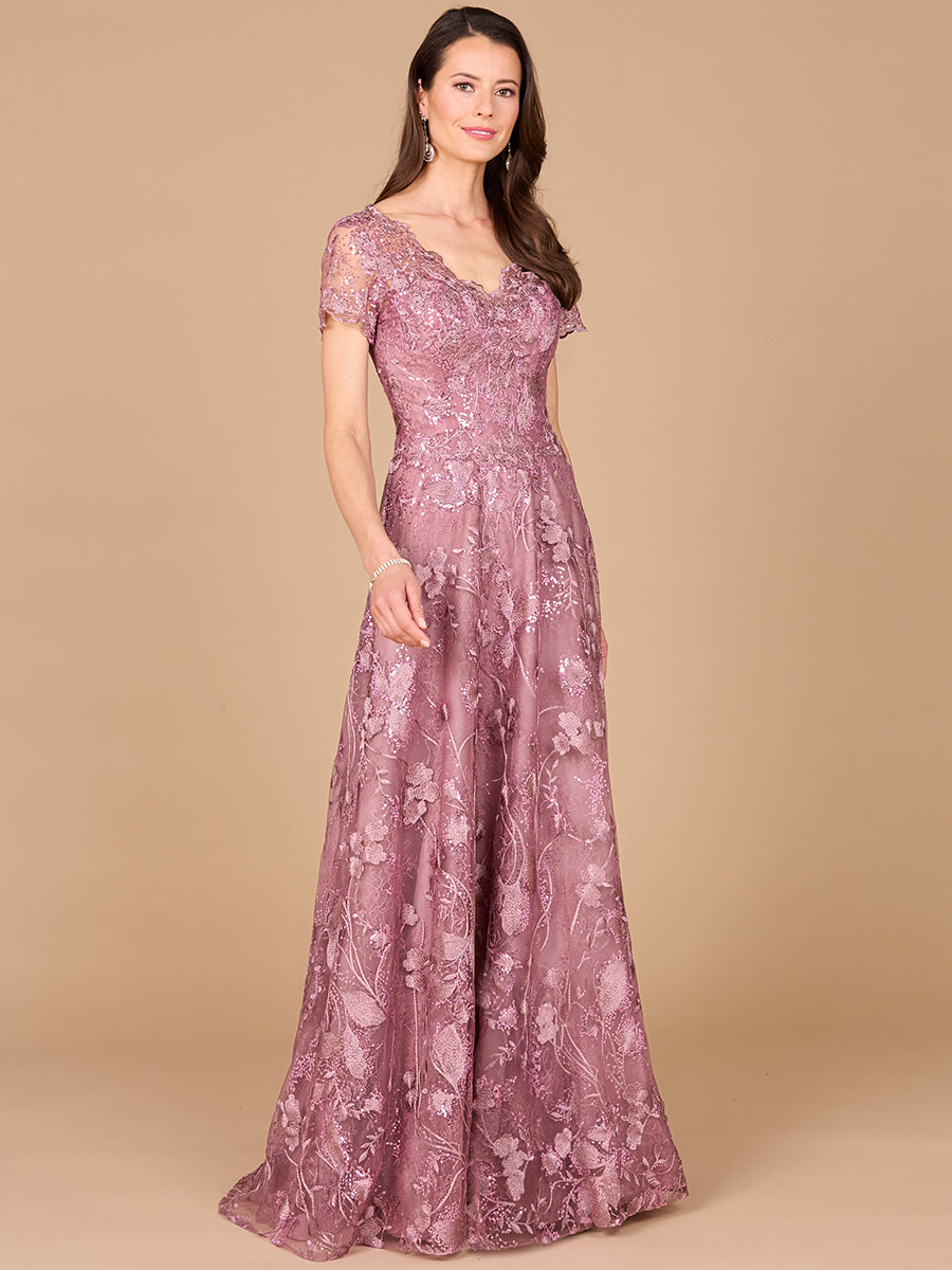 Tonal Lace Ballgown