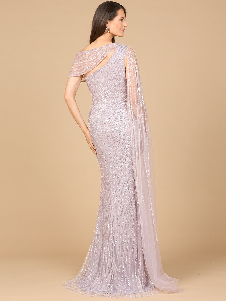 One Shoulder Fitted Gown