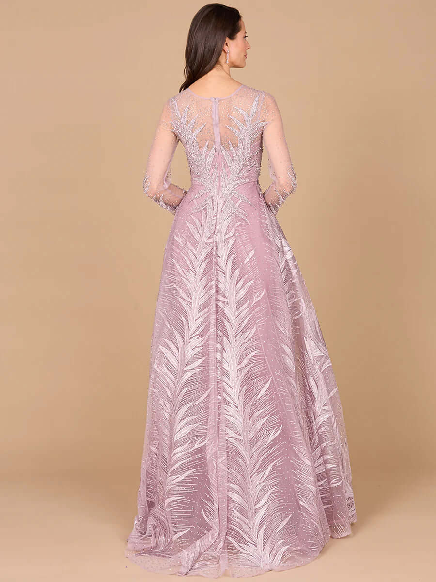 LARA 29761 Off‑Shoulder Embroidered Ball Gown – Romantic Lace & Bead A-Line Dress