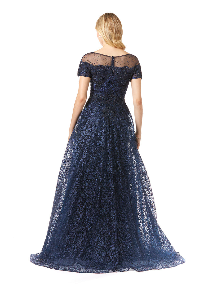 Lara 29765 - Sheer Off Shoulder Ball Gown