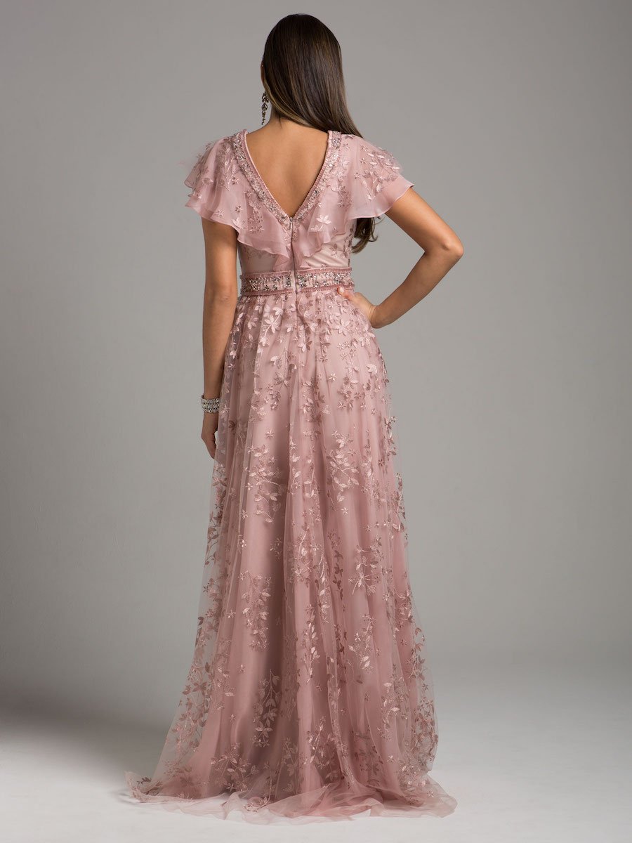 Lara 29966 - Lace, V-Neck Dress