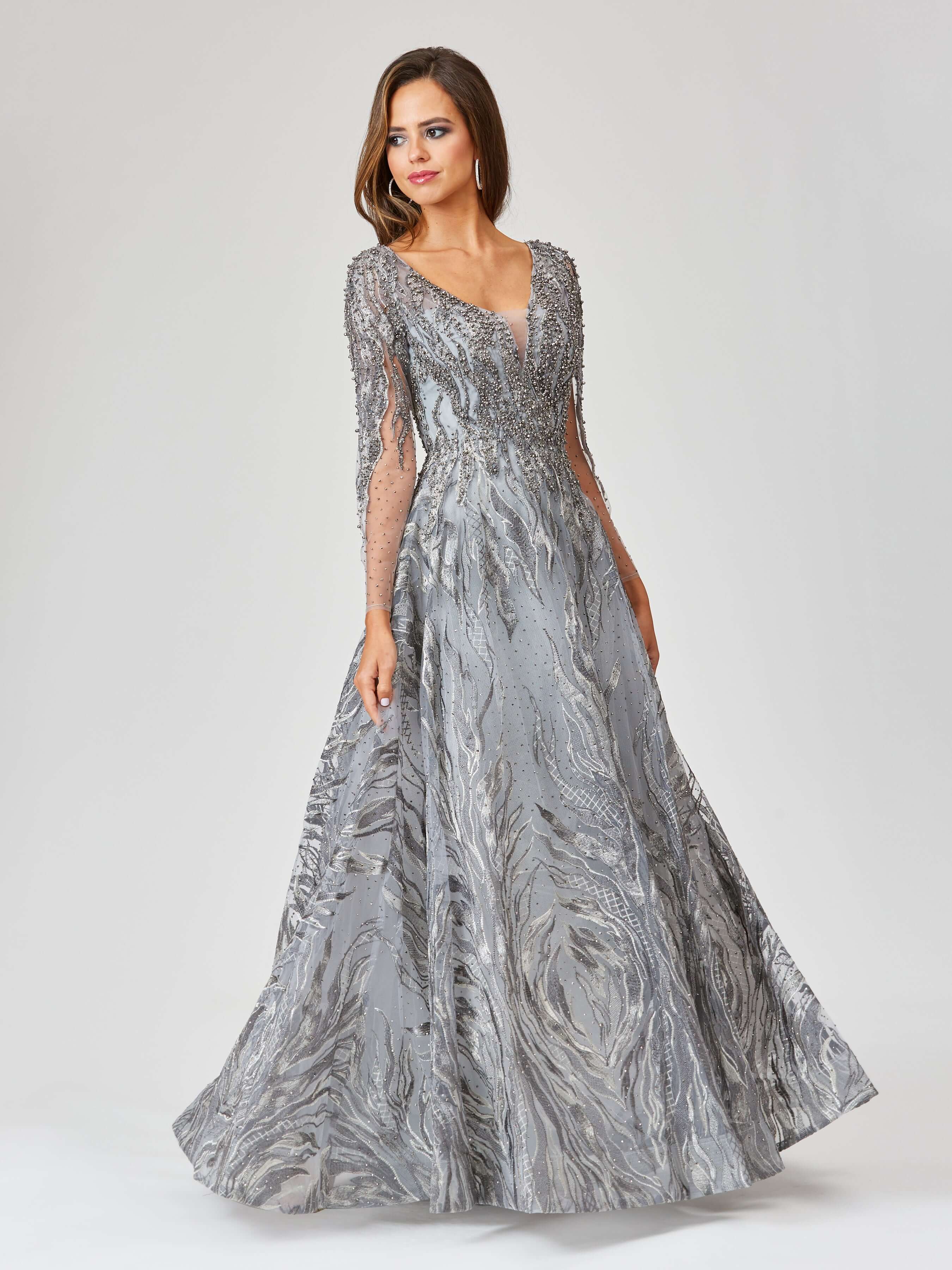 stylish full length long party wedding wear dress samina mughal couture collection gown dresses for women