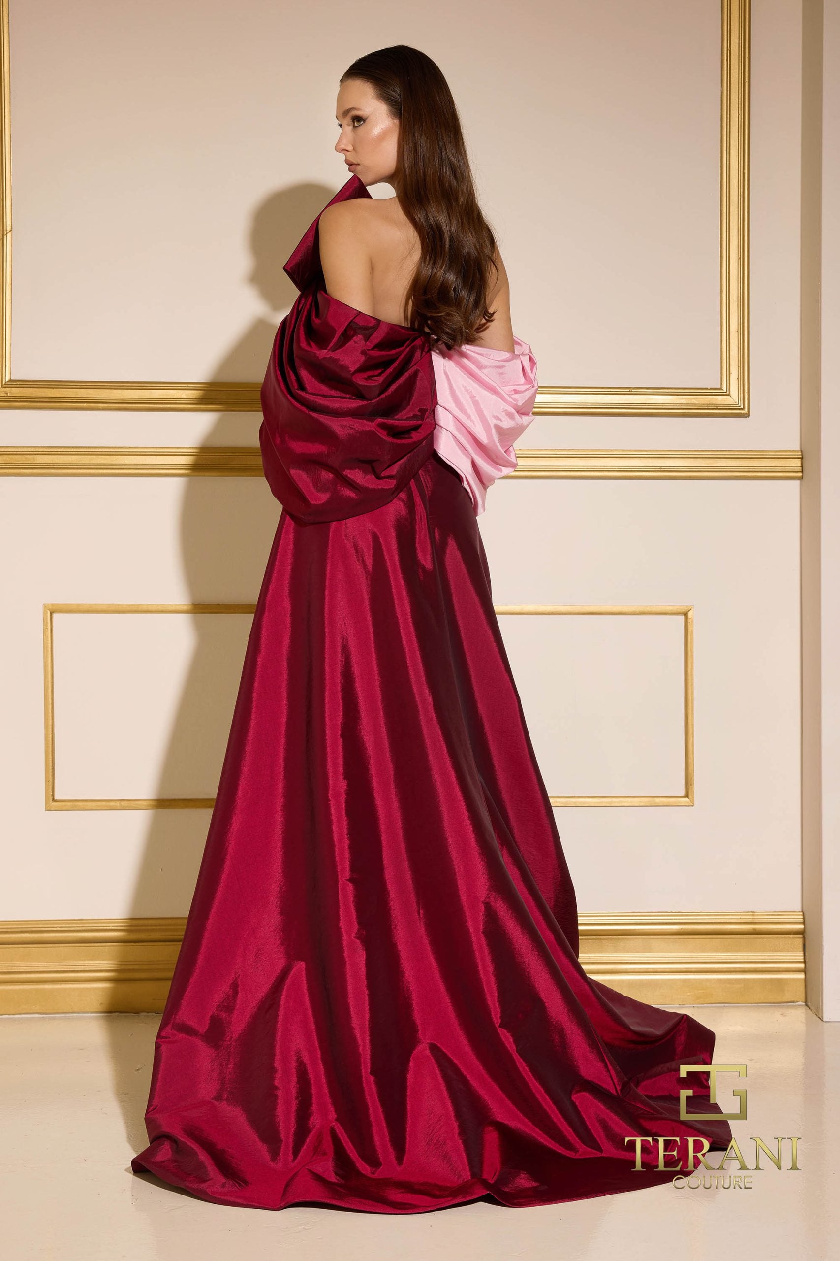 252E5141 – Fit and Flare Long Evening Dress