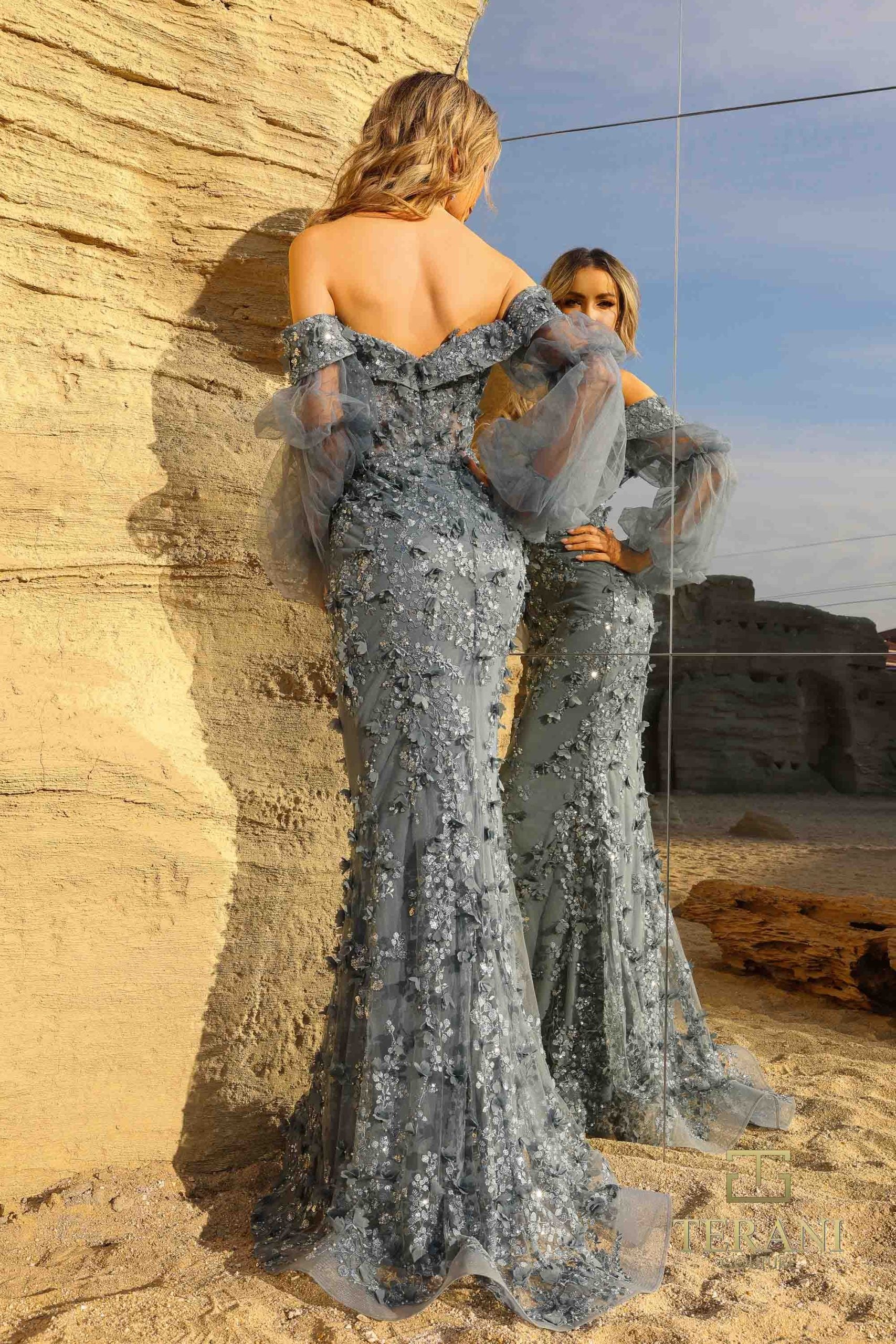 252E5196 – Bodycon Long Evening Dress