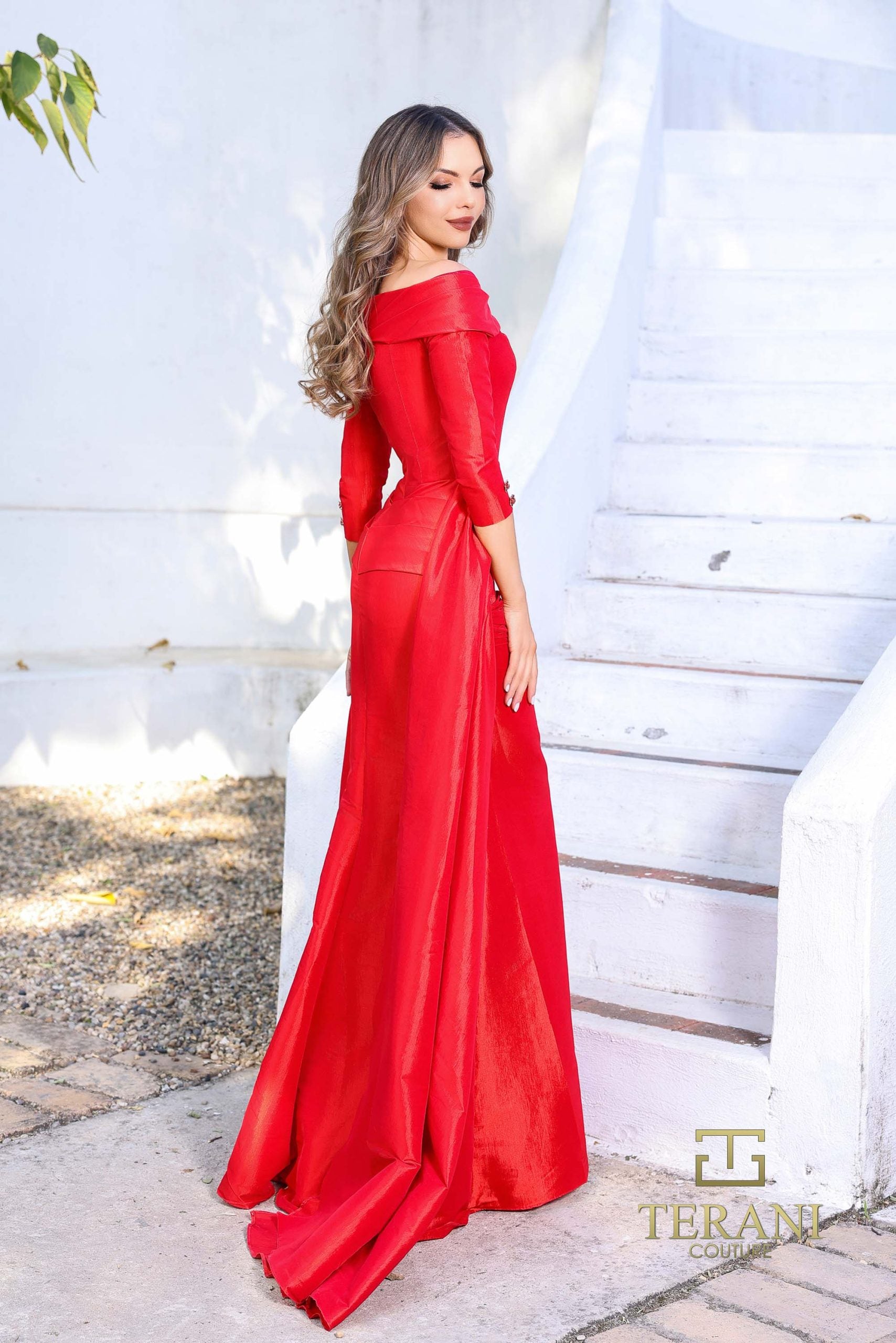 252M5303 – A-line Long MOB Dress