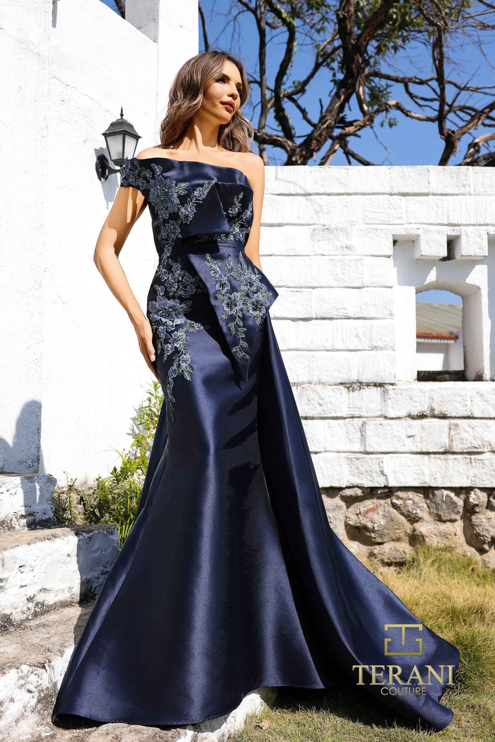 252M5309 – A-line Long MOB Dress