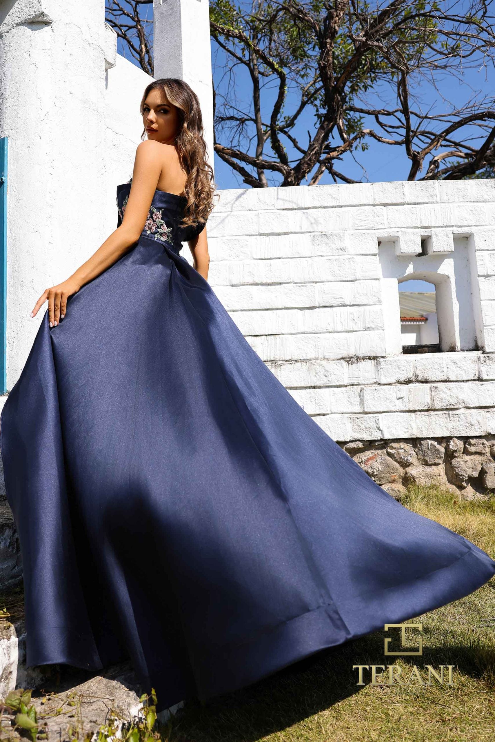 252M5309 – A-line Long MOB Dress