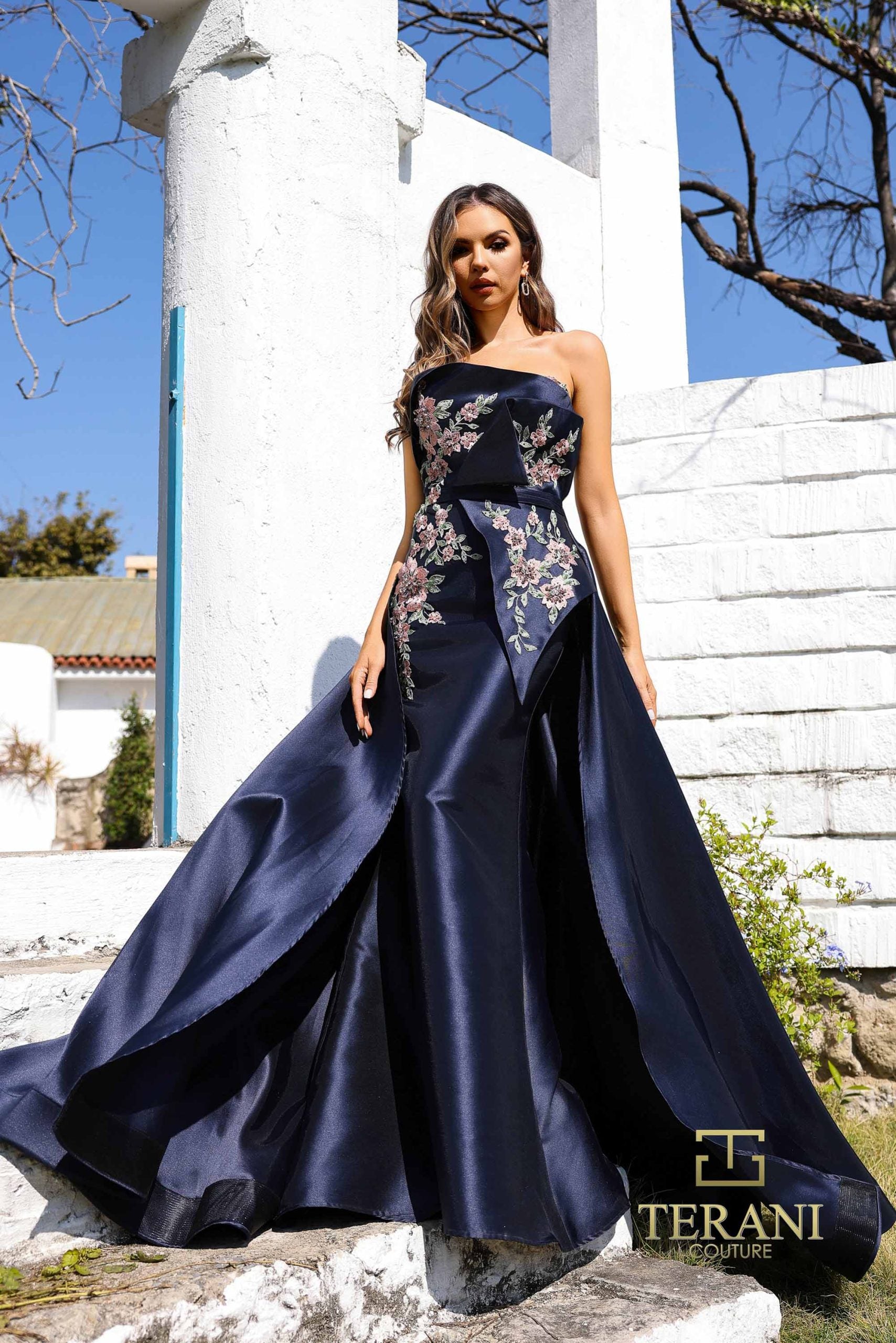 252M5309 – A-line Long MOB Dress