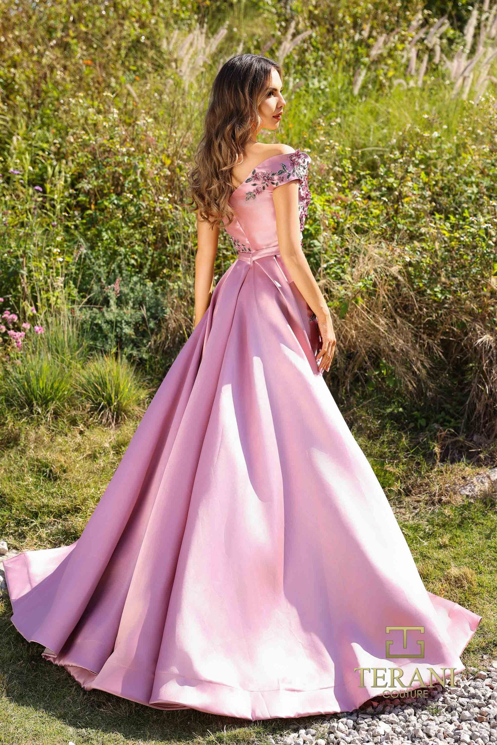 252M5309 – A-line Long MOB Dress