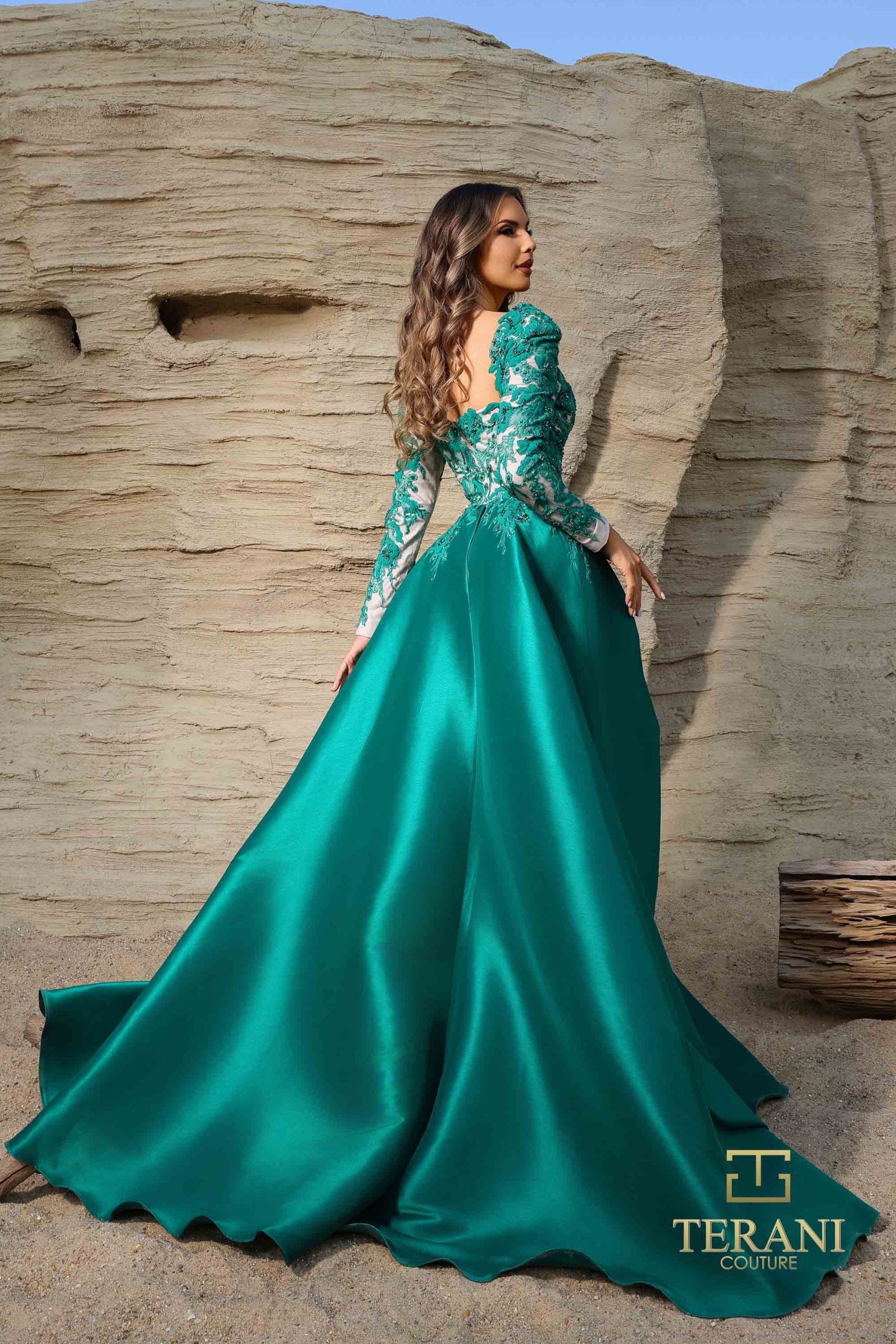 252M5311 – A-line Long MOB Dress
