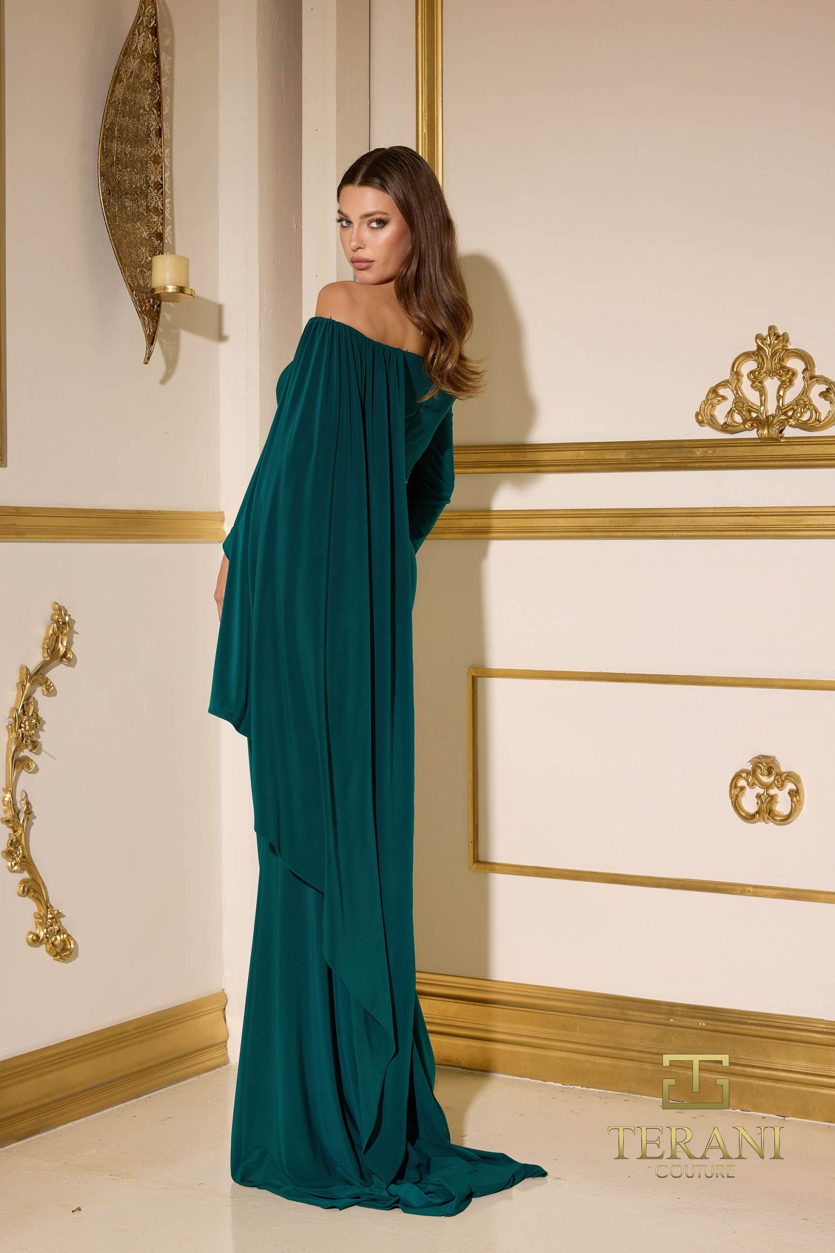 252M5332 – A-line Long MOB Dress