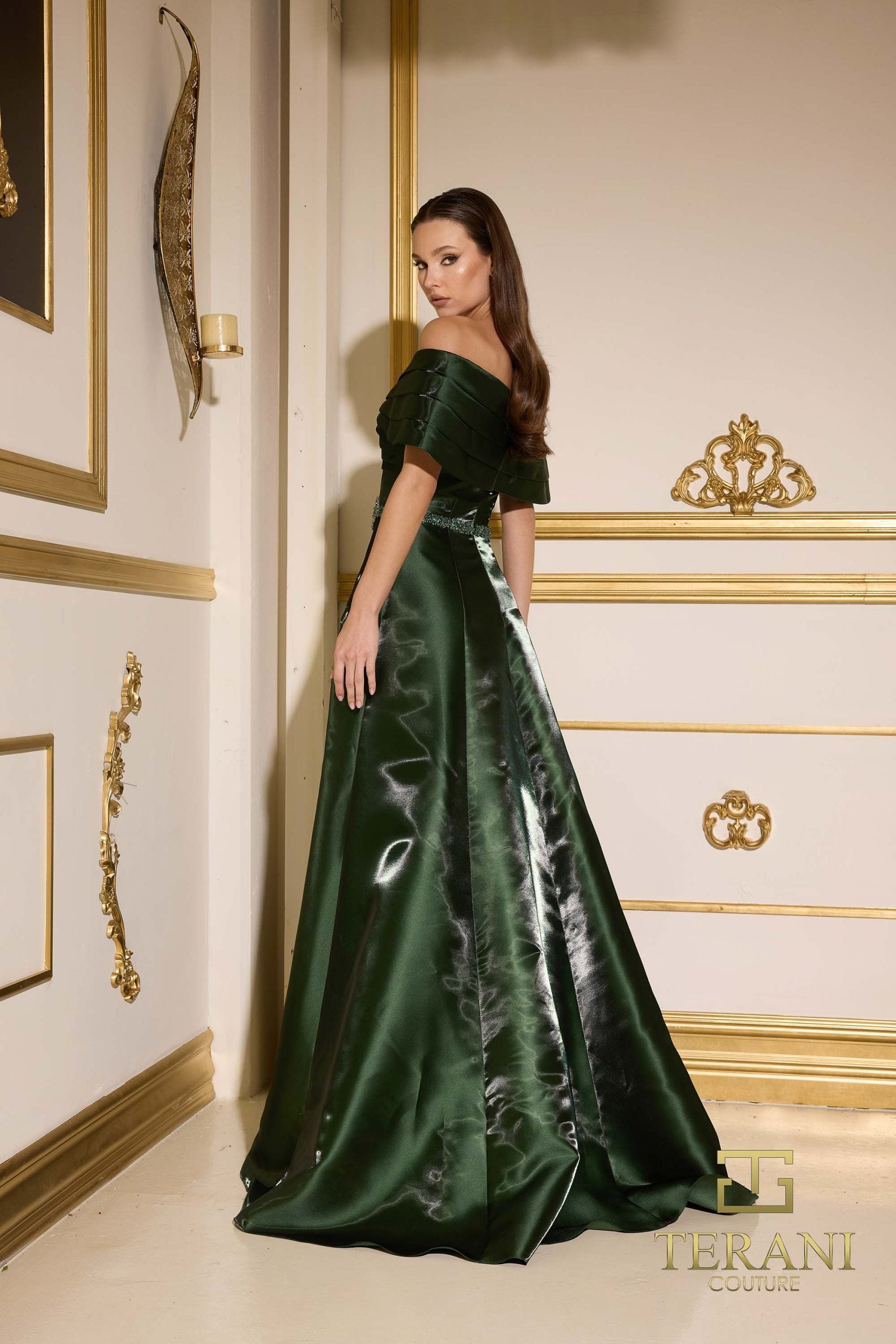 252M5326 – A-line Long MOB Dress