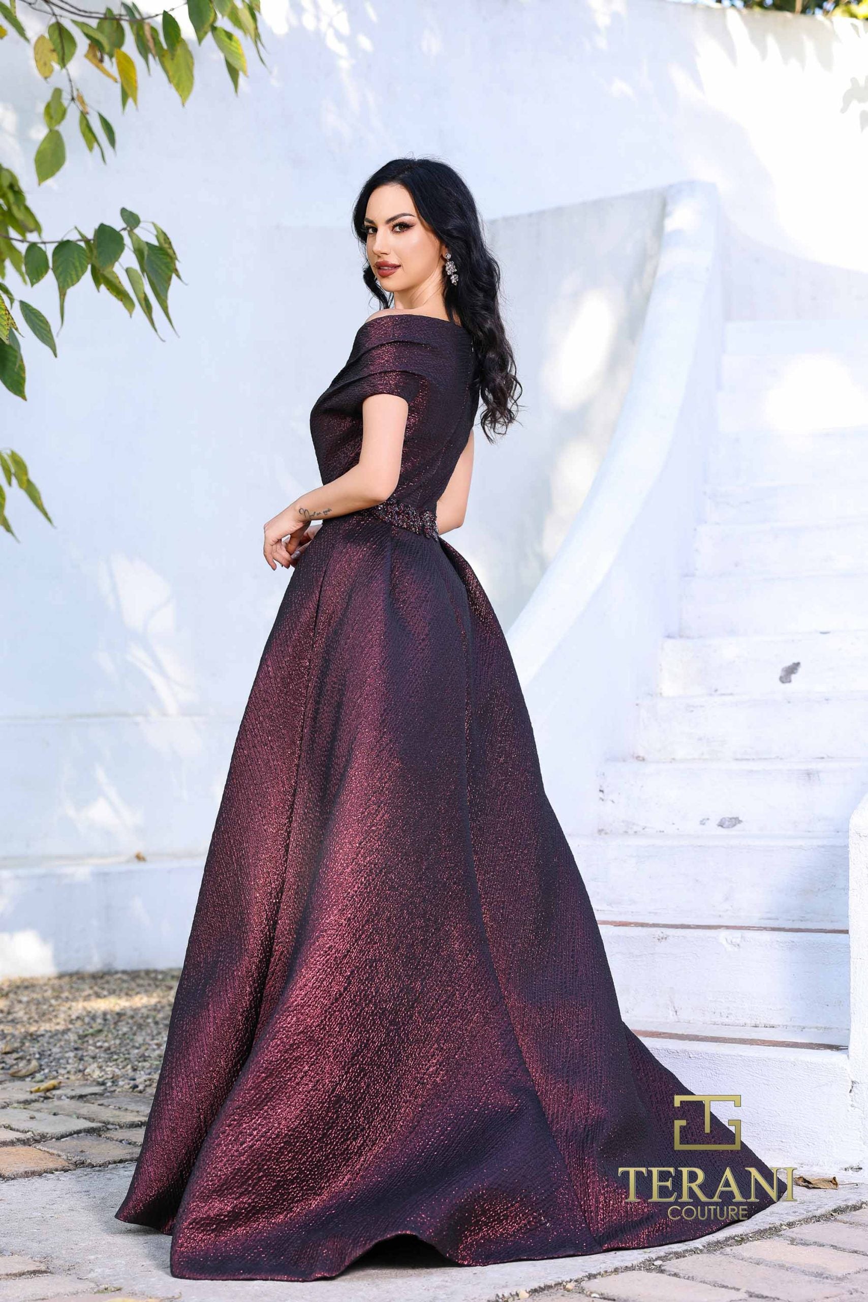 252M5333 – A-line Long MOB Dress