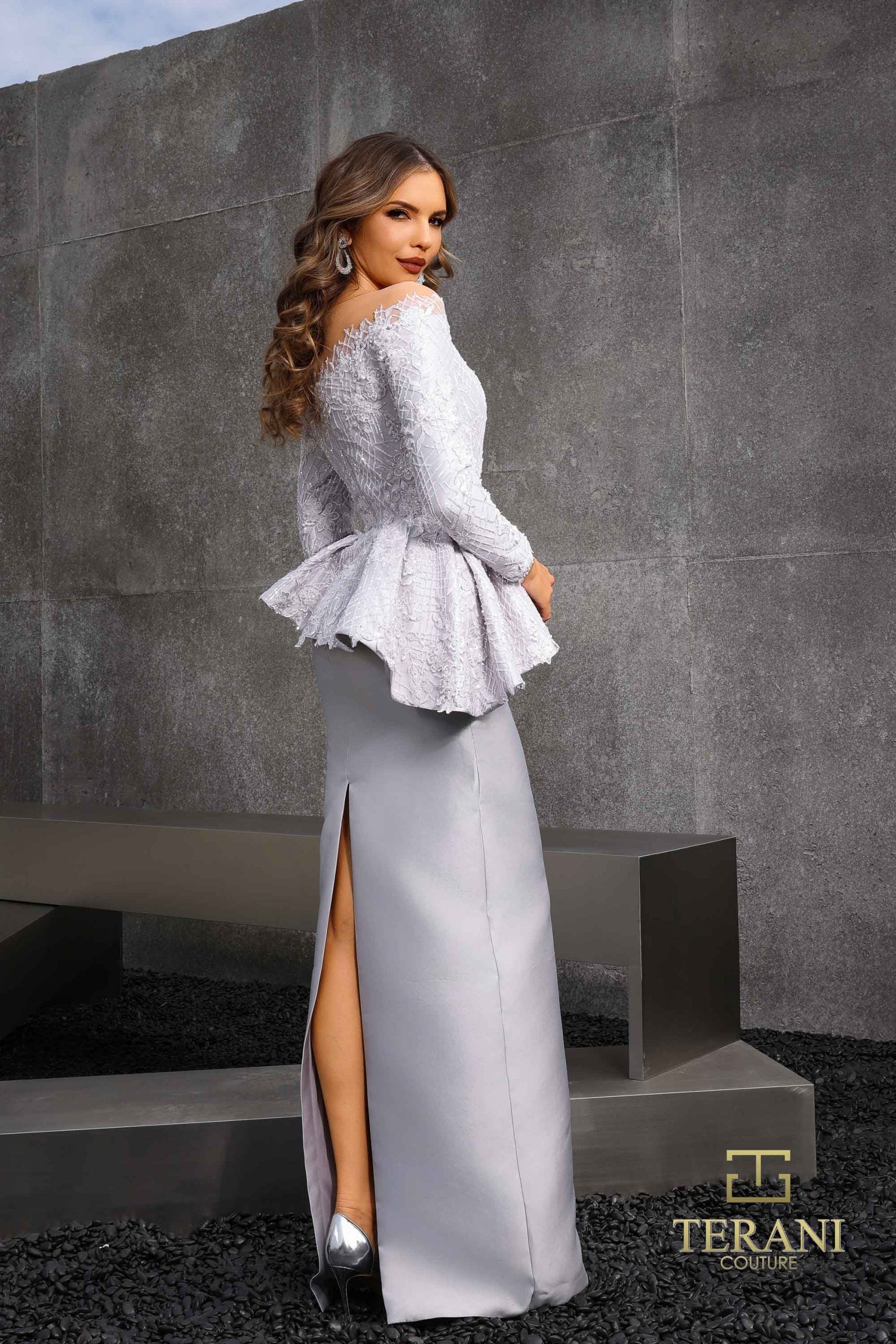 252M5352 – A-line Long MOB Dress