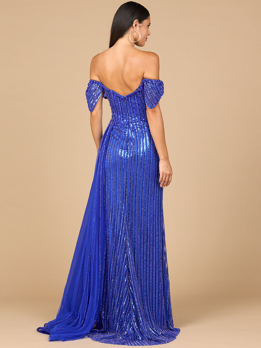 Off Shoulder Fitted Gown