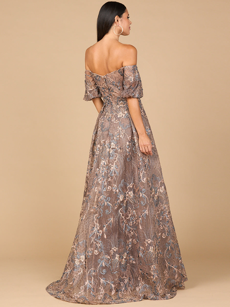 Off Shoulder Lace Ballgown