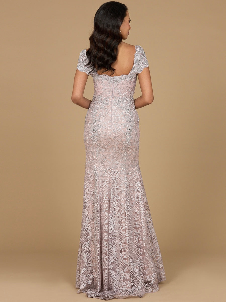 Fitted Lace Mermaid Gown