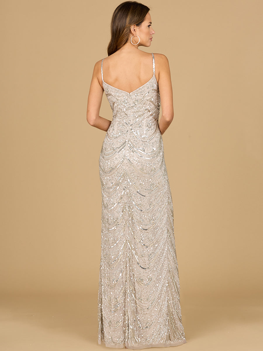 Scoop Neck Beaded Dress