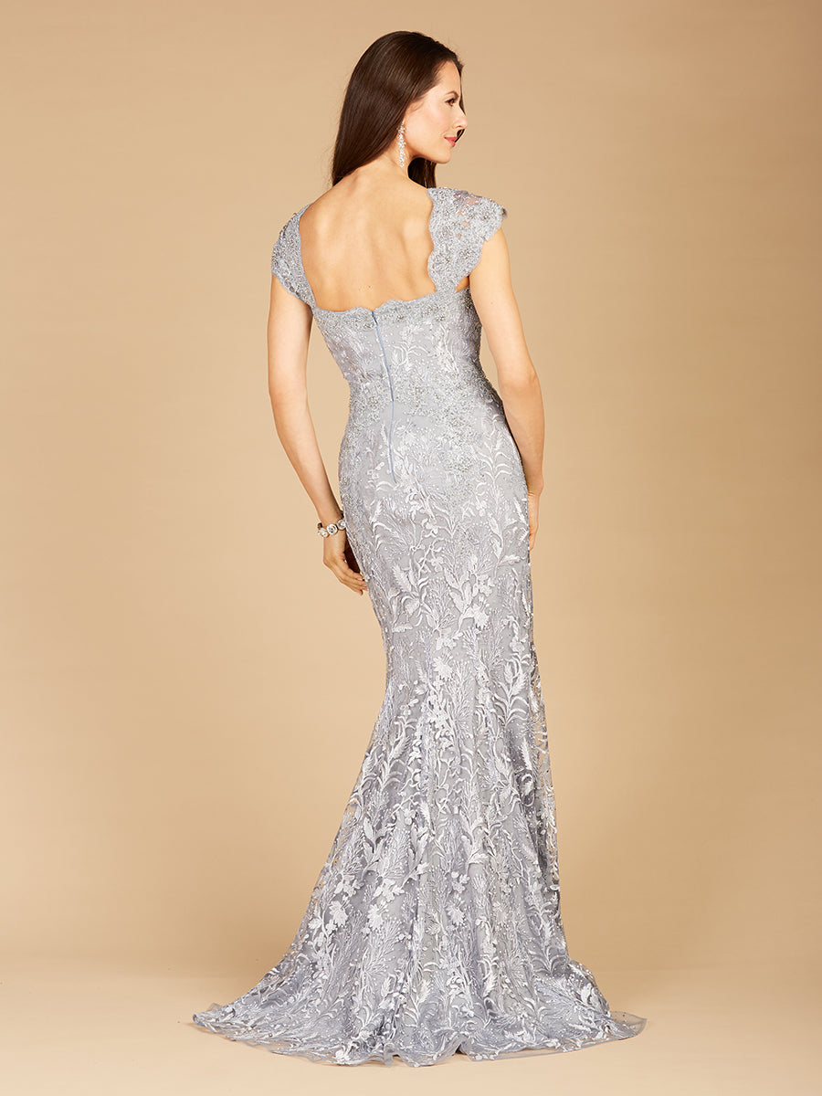 Fitted Lace Mermaid Gown