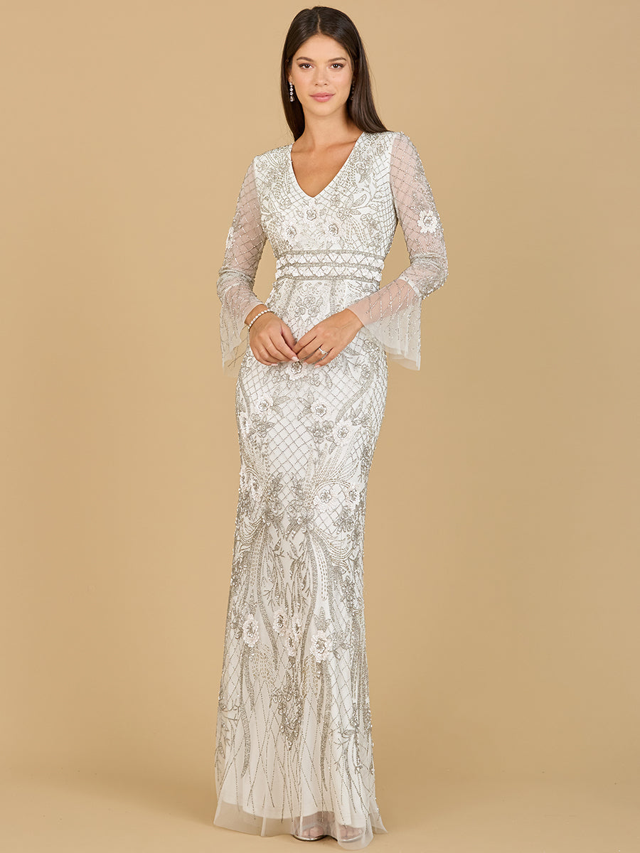 Lara 33435 - Long Sleeve Ethereal Bridal Gown