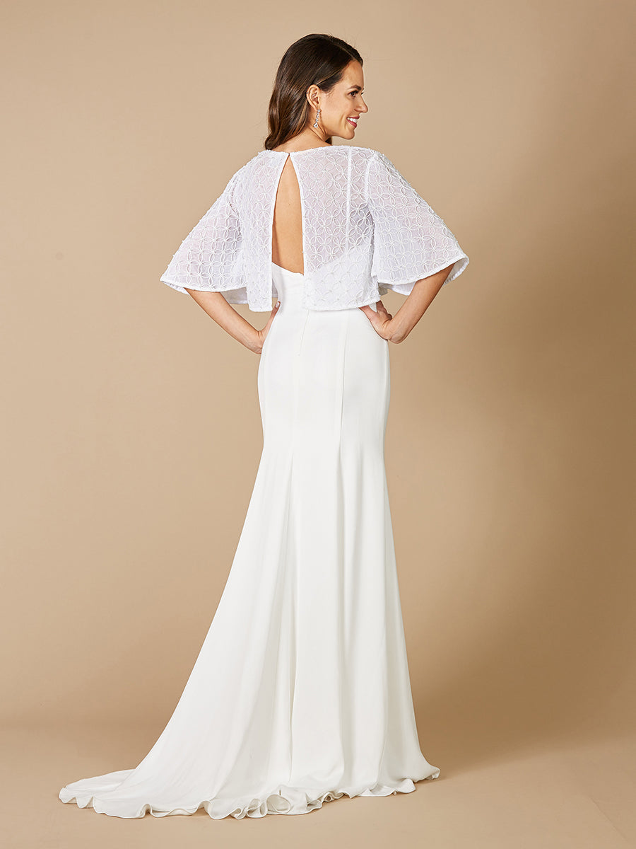 Lara Gina Beaded Tulle Capelet