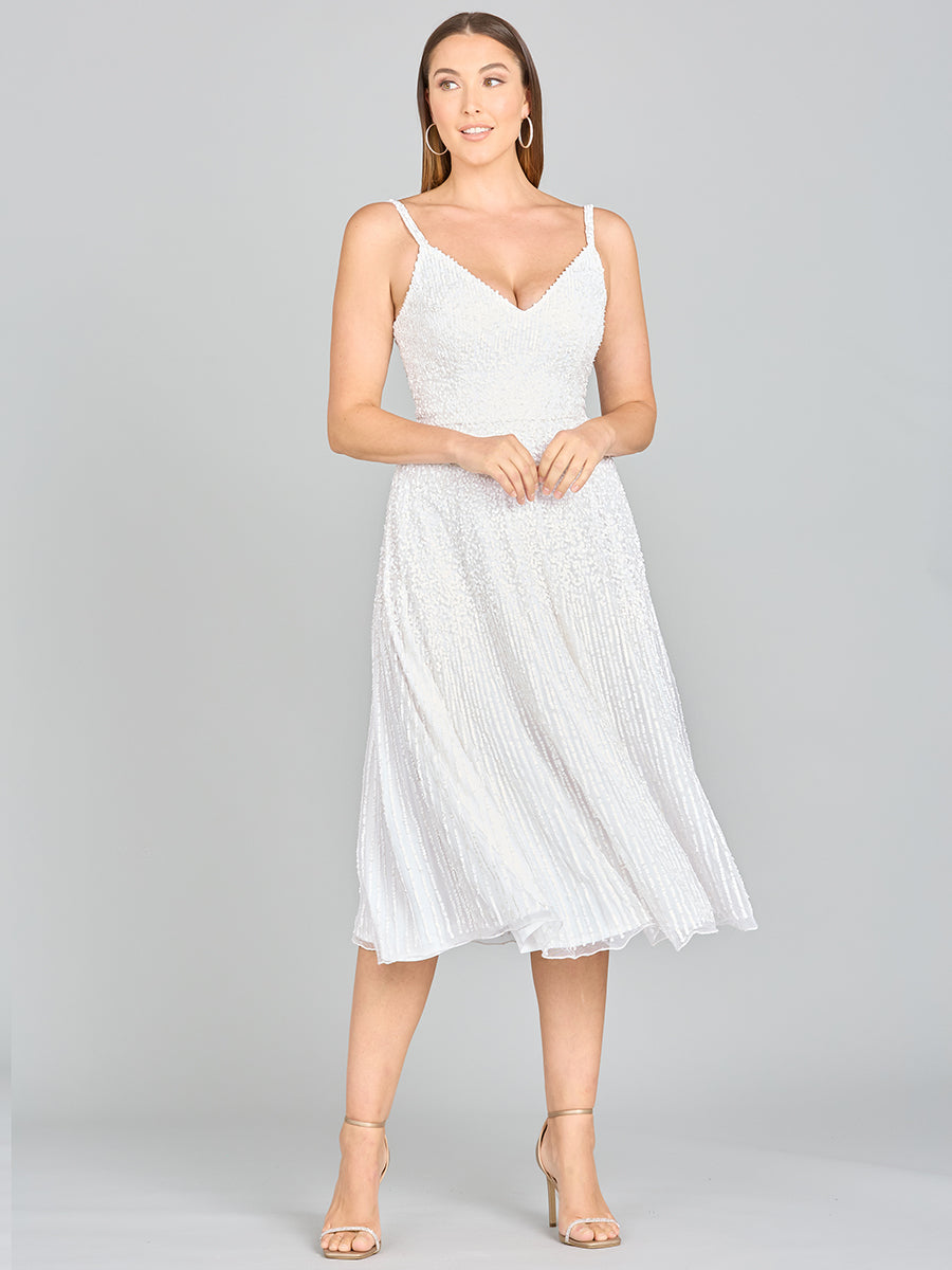 Lara Gemma Beaded Tank Midi Dress