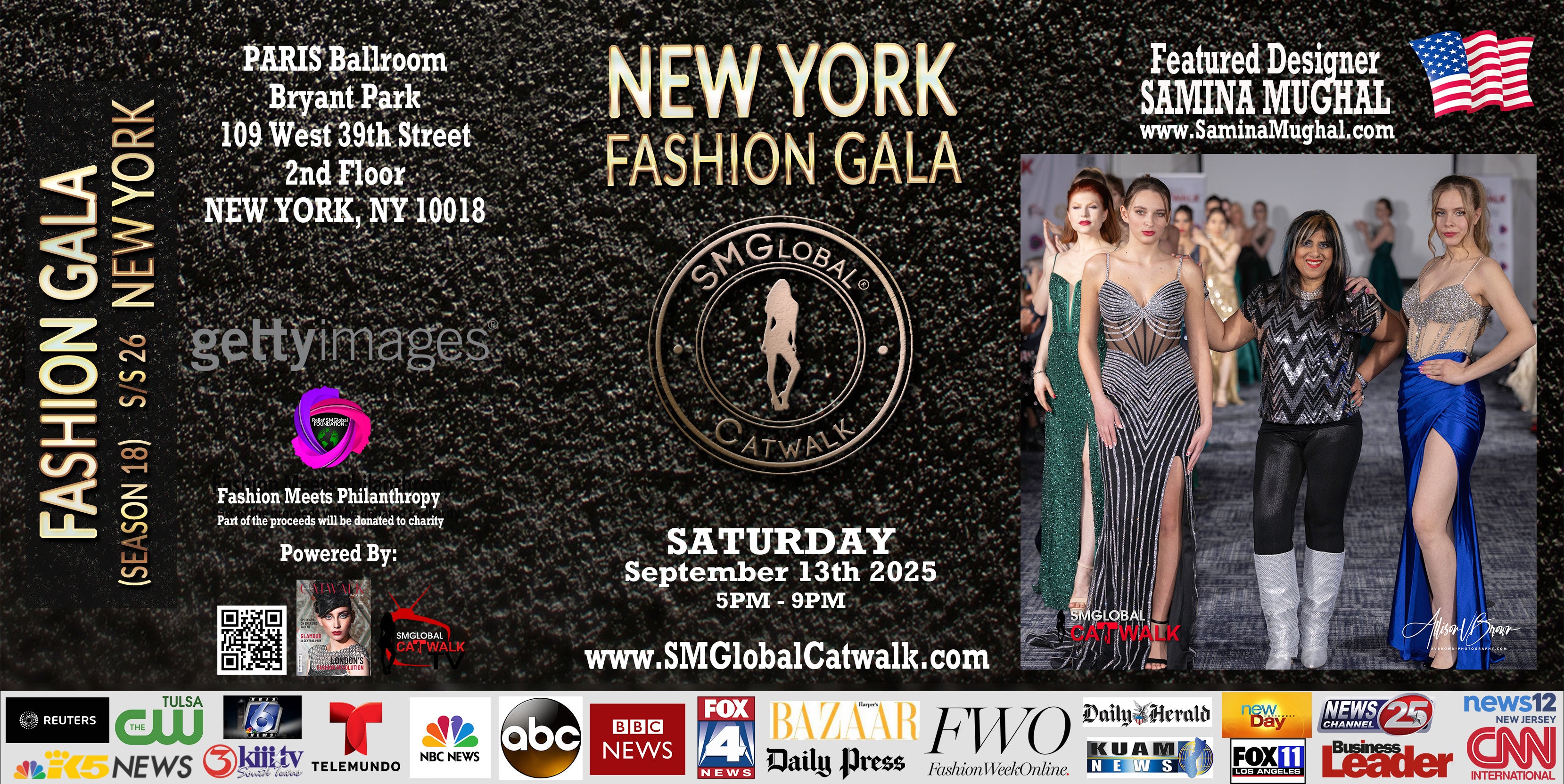 NEW YORK FASHION GALA - (S/S 26) – Saturday September 13th, 2025
