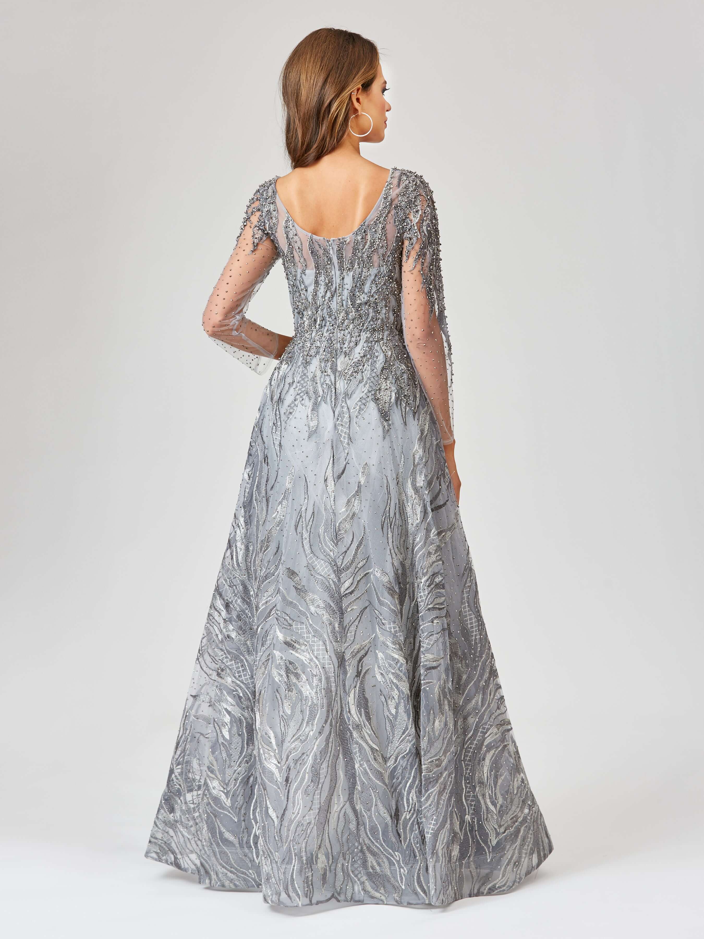 stylish full length long party wedding wear dress samina mughal couture collection gown dresses for women